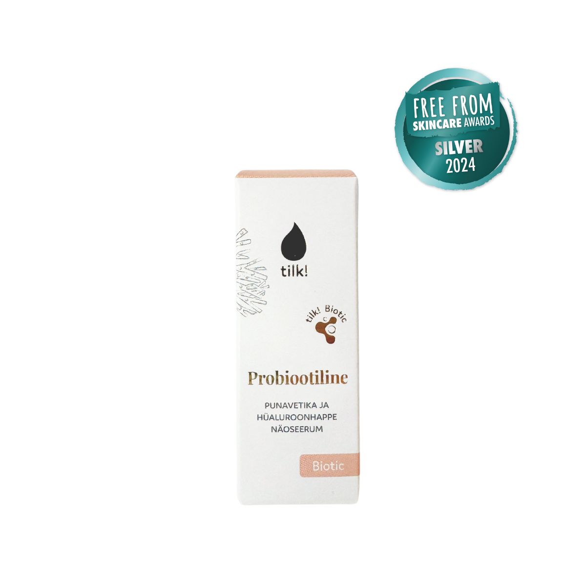 Plump Me probioottinen kosteuttava kasvoseerumi hyaluronihapolla ja punalevällä 15ml - Image 2