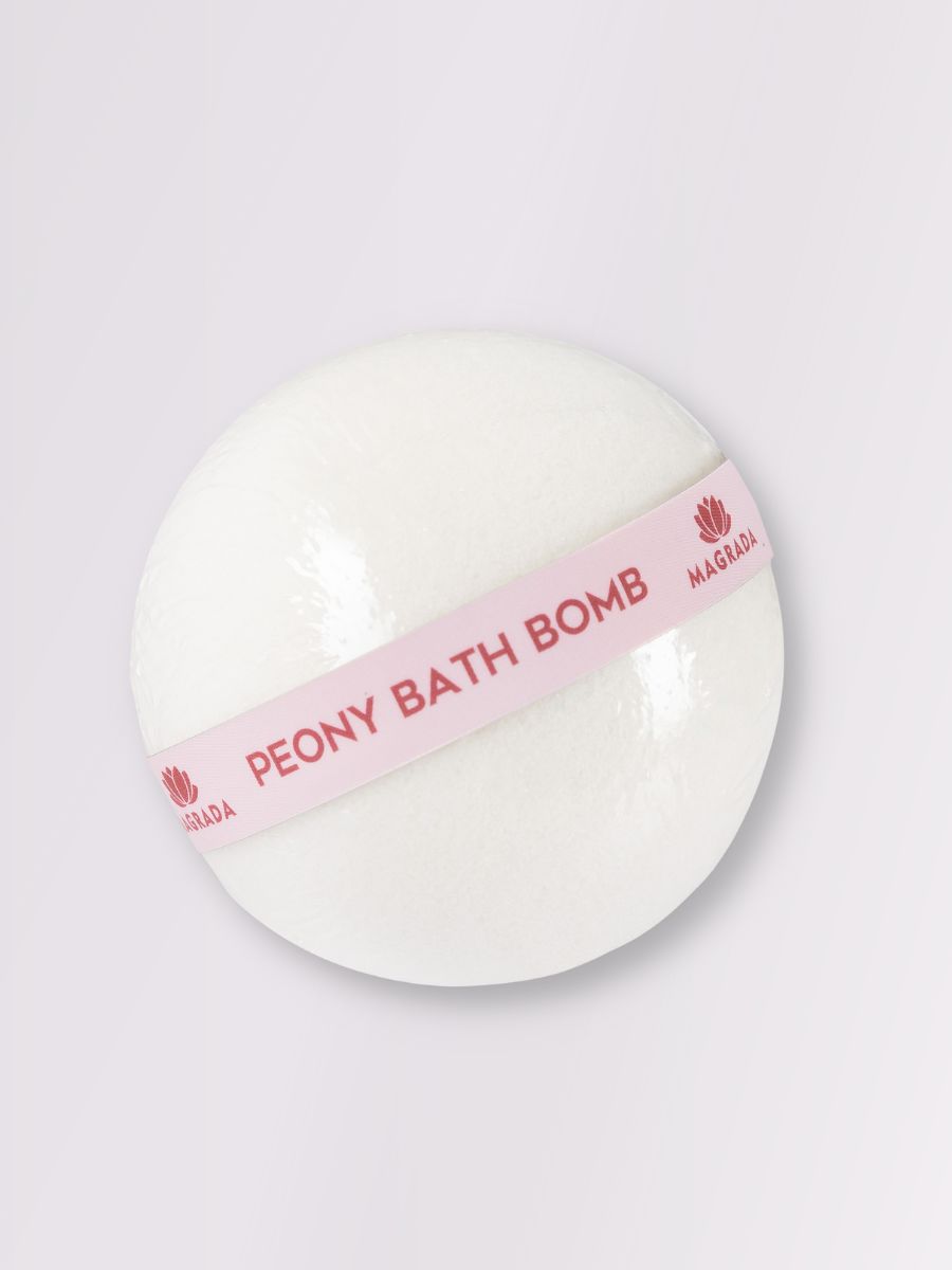 Ylellinen pionikylpypommi E-vitamiinilla - 4 pommin setti - Image 3