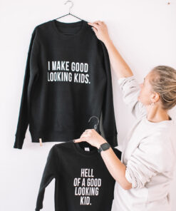 Matching Sweatshirts For Dad and Kid - Black - Image 4