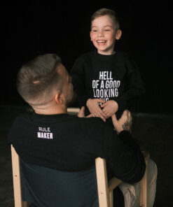Alternative view of Matching Sweatshirts For Dad and Kid - Black