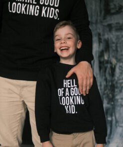 Matching Sweatshirts For Dad and Kid - Black - Image 6