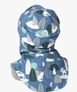Thermal Merino Balaclava Pipo -huivi lapsille CLAVAN - Talvieläimet