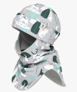Thermal Merino Balaclava Pipo -huivi lapsille CLAVAN - Talvieläimet - Image 5