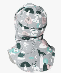 Thermal Merino Balaclava Pipo -huivi lapsille CLAVAN - Talvieläimet - Image 4