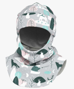 Thermal Merino Balaclava Pipo -huivi lapsille CLAVAN - Talvieläimet - Image 6
