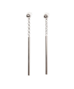 Dots Falling -korvakorut - Rose Gold and Silver - Image 3