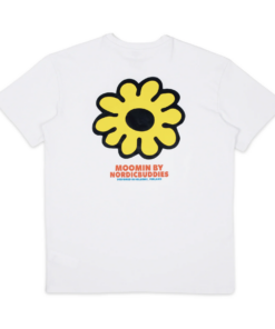 Muumipeikon kukkakuvioinen t-paita, unisex - valkoinen - Image 3