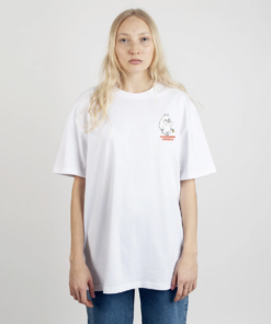 Muumipeikon kukkakuvioinen t-paita, unisex - valkoinen - Image 5