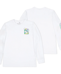 Muumipeikon seikkailu pitkähihainen paita hihansuilla, unisex - valkoinen - Image 3