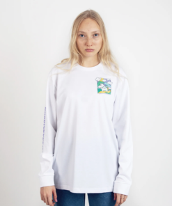 Muumipeikon seikkailu pitkähihainen paita hihansuilla, unisex - valkoinen - Image 6