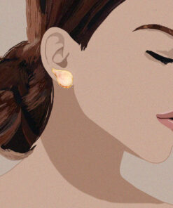 Wild Cherry Leaf STUD - Korvakorut
