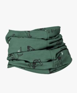 Lasten kaulahuivi syksyyn ja kevääseen TOBIAS - Green Dogs - Image 3
