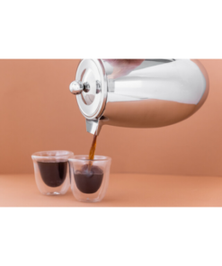 La Cafetière hopeanvärinen kaksoisseinäinen eristetty kahdeksan kupin kahvinkeitin - 1 litra - Image 4