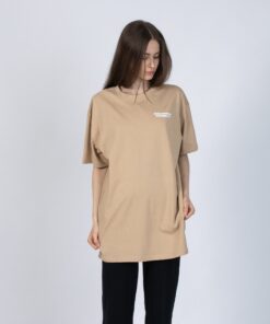 Luomupuuvillainen premium-t-paita Nipsu- Beige Temper-t-paita