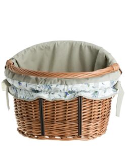 Maxian Wicker -polkupyörän kori beigellä vuorauksella, kahvalla ja ohjaustangon kiinnikkeellä - Image 3